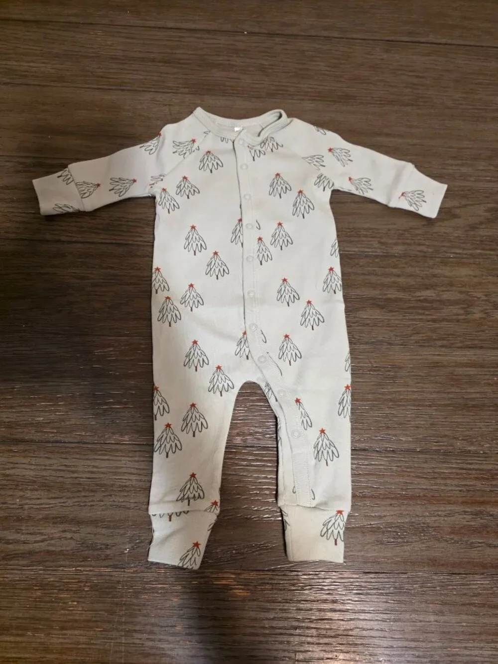 Rylee + Cru Christmas Tree Henley Jumpsuit NWT Baby 0-3M Holiday